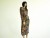 Vintage 1980s Jackie Bernard Multicolor Mockneck Wiggle Dress