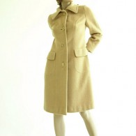 Vintage 1970's Fashion Bila Camel Wool Coat