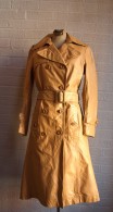 Vintage Camel Leather Trench