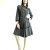 Vintage 1960's Charcoal Wool A-Line Dress