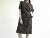 Vintage Brown Block Print Sheath Dress