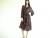 Vintage 1970s California Looks Dark Floral Dress