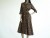 Vintage 1940's Dark Floral Print Swing Blouse Dress