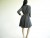 Vintage 1960's Charcoal Wool A-Line Dress