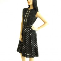 Vintage 1960s Polka Dot Mod Dress