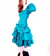 Vintage Teal Prom Dress