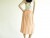 Vintage 1970's Peach Flax Midi Skirt