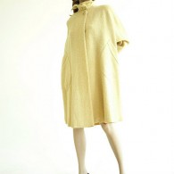 Vintage 1960s Swing Coat - Monte Saro & Prozan Cream Boucle Cape