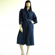 Vintage 1980s Rickie Freeman Denim Dress