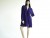 Vintage 1980s St. John  knits Purple Wrap Sweater
