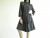 Vintage 1960's Charcoal Wool A-Line Dress