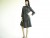 Vintage 1960's Charcoal Wool A-Line Dress