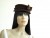 Vintage Chocolate Brown Velour Stack Hat