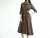 Vintage 1940's Dark Floral Print Swing Blouse Dress