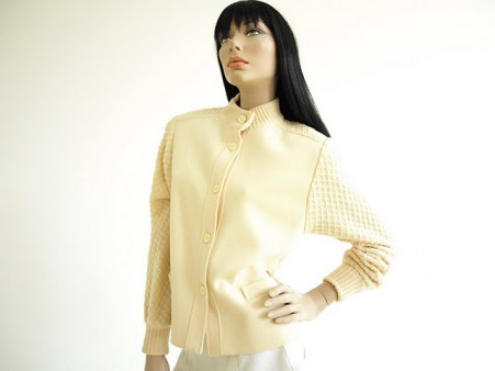 Vintage 1960s Dalton Cream Cardigan Sweater