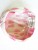 Vintage Adolfo Cream Turban with Pink Polka Dots Hat