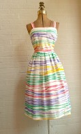 1970s Watercolor Lanz Dress Borough Vintage