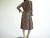 Vintage 1970s Jamison Rust Paisley Dress
