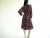 Vintage 1970s California Looks Dark Floral Dress