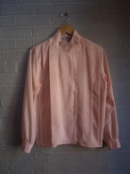 Vintage 1980s Pink Pleat Blouse