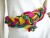 Vintage 1980s Leather Shop Colorful Fruit Twist Belt
