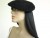 Vintage 1950's Saks Fifth Black Wool Beret Hat