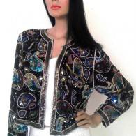 Vintage 1970's Beaded Blazer - Seguin Jacket