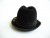 Vintage Italian Check Plaid Velour Fedora Hat