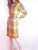 Vintage Yellow Plaid Sheath Dress