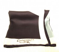 Vintage Courvoisier Scarf - Navy Napolean Graphic Silk Print