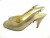 Vintage Bruno Magli Bronze Peep Toe Pump