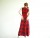 Vintage 1960/70's Red Plaid Sleeveless Maxi Dress
