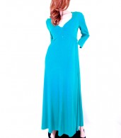 !970s Teal Hostess Dress