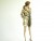 Vintage Cream/Beige Fur Checker Coat