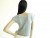 Vintage 1980's Baby Blue Pearl Vest Sweater
