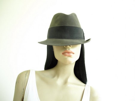 Vintage Gray Fedora Boyd's Hat