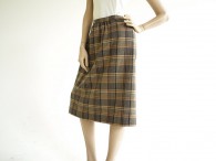 Vintage 1960's/1970's Pendleton Wool Plaid Skirt