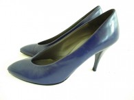 Vintage Charles Jourdan Purple Leather Pumps