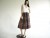 Vintage 1970's Red/Grey Plaid John Meyer Midi Skirt