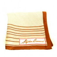 Vintage Designer Stephen Burrows Signed Silk Scarf