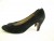 Vintage 1970s Black Suede Salvatore Ferragamo Pump