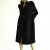 Vintage 1980s Pauline Trigere Black Wool Coat