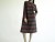 Vintage 1960s Dress - Ethnic Stripe Knit Dress