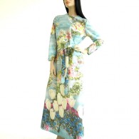 Watercolor Floral Maxi by Lady Carol