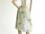 Vintage 1970's Herman Geist White Cotton Floral Midi Skirt