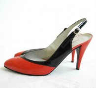 Charles Jourdan Orange Slingback Pump