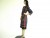 Vintage 1980's Leslie Fay Rainbow Stripe Print Dress