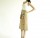 Vintage 1970's Sunny South Khaki Flower Skirt