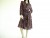 Vintage 1970s California Looks Dark Floral Dress