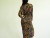 Vintage 1980s Jackie Bernard Multicolor Mockneck Wiggle Dress